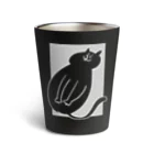 けちゃっぷごはんのお店のおへそナイナイねこ🐱 Thermo Tumbler