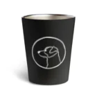 aya1のｼﾞｬｯｸ･ﾗｯｾﾙ･ﾃﾘｱ〈白線･円〉 Thermo Tumbler