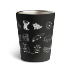 すずきいときちの動物スケッチ(白線画 Thermo Tumbler