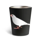 文鳥ちゅんねる【公式グッズストア】の白文鳥 Thermo Tumbler