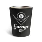 8garage SUZURI SHOPの8garage ロゴ White Thermo Tumbler