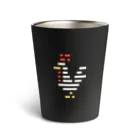 【ドット絵】ネコブレ商店のピクセルスリット　ニワトリ Thermo Tumbler