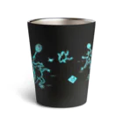 WAMI ARTの庭球蛙水色 Thermo Tumbler