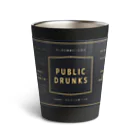 ぱぶどらプレミアムのラベル風Public Drunks サーモタンブラー