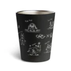 やまんか商店のIKEDA POPO×YMNKコラボ（ホワイト） Thermo Tumbler