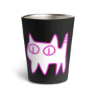 きょうは、なにをきようか。のねこですから。ピンク Thermo Tumbler