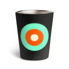 CORONET70のサークルa・ペパーミント オレンジ クリーム Thermo Tumbler