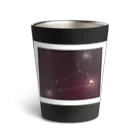 いぬコロの星座と誕生石（しし座×ルビー） Thermo Tumbler