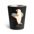 ふろしき文鳥のお店の茶運び文鳥 サーモタンブラー