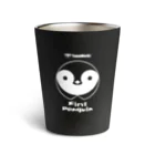 どいまさとしの黒タンブラーぺんぎん Thermo Tumbler