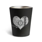 海賊猫 cocoのKeep Calm and Goth On♱『Key to my heart』♱黒ロリ ゴスロリ ゴシック ハート 鍵 Thermo Tumbler