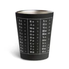 Himalayaanのキリル文字（ロシア語）一覧表 Thermo Tumbler