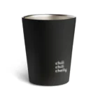 chill chill chellyのlogo_White Thermo Tumbler