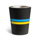 サトオのブルー・イエロー　オーバルライン　ウクライナイメージ Thermo Tumbler