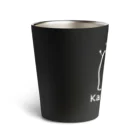 MrKShirtsのKatatsumuri (カタツムリ) 白デザイン Thermo Tumbler