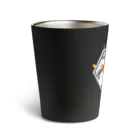 二部ソフトウェア研究部のロッカクメガネ（ホワイト） Thermo Tumbler