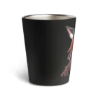 Red & Brack の狐耳パーカー Thermo Tumbler