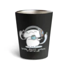 itsuto-こねこしょうしょうめんへらのならび「こわくないじかん」 Thermo Tumbler