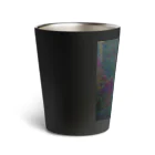 水草のサイバーな都市の地図 Thermo Tumbler