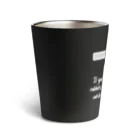 ＋CARABBIの白黒うさぎ Thermo Tumbler