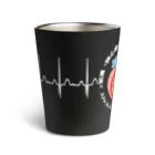 雁花工房（寄付アイテム販売中です）の心電図（正常）白 Thermo Tumbler