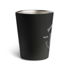 カワラリマーの猫　Sunny Side Up (ブラック) Thermo Tumbler