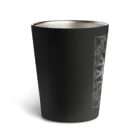 Tribal 70 Designのゼンタングル風_枠有り Thermo Tumbler