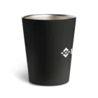 FUNNY JOKESのBINANCE-バイナンス-白ロゴ バックプリントデザイン（背面プリント） Thermo Tumbler