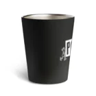 mf@PomPomBlogのPomPomBlog Old Logo（white） Thermo Tumbler