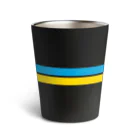 サトオのブルー・イエロー　オーバルライン　ウクライナイメージ Thermo Tumbler