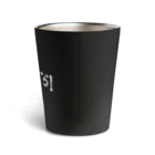 剣道まっしぐら！の剣道まっしぐら！ロゴ（白） Thermo Tumbler