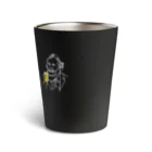 ビールとアート TM-3 Designの偉人 × BEER（ロマン派の音楽家）白線画 Thermo Tumbler