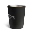 うみうそくん Olivineのお店の貝を割るぷかぷかラッコ・白 Thermo Tumbler