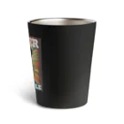 kazu_gのレトロ風ポスター（女性） Thermo Tumbler