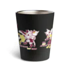 ☆弥＠怪我猫×2保護中のプロレスにゃんこ~プロレス衣装単色ver~ Thermo Tumbler