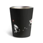 nodokaの赤い星とあの子のタンブラー　黒 Thermo Tumbler