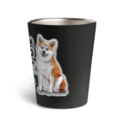 オリジナル工房プリントンの秋田犬  イラストプリント Thermo Tumbler