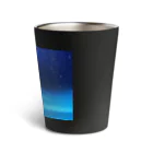 【ホラー専門店】ジルショップの絵画風の幻想的な星空(横長) Thermo Tumbler