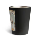 おちょぴの白木蓮と黒猫 Thermo Tumbler