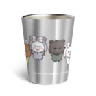 くまぽこSUZURI店のくまぽこと10匹の仲間達 Thermo Tumbler