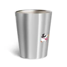 ヤママユ(ヤママユ・ペンギイナ)のふたごのジェンツーペンギン(キラキラロゴつき) Thermo Tumbler