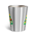 イラスト MONYAAT の森さんと林さんのクリスマス Thermo Tumbler