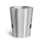 アルバトロスデザインのドット絵３人組の全裸土下座 Thermo Tumbler