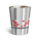 にゃーにゃー組@LINEスタンプ＊絵文字販売中！の黒猫＊夜のお散歩♪ Thermo Tumbler