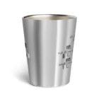 ウクレレレッスンTV storeのハッピーバースデーが弾けちゃうタンブラー(シルバー・ホワイト) Thermo Tumbler