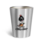 Lumiere du soleilのchill camp dog Thermo Tumbler