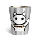 aiueoneko358のパワー猫 Thermo Tumbler