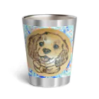 YURITAROORIGINLのAmerican Cocker Spaniel,わるそう坊主のコッカースパニエル Thermo Tumbler