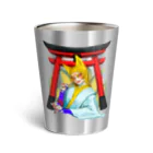 深木の燈至伝町「こっくりさん」 Thermo Tumbler