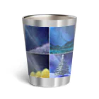 KEIKO's art factoryの「四季と星」の4部作 Thermo Tumbler